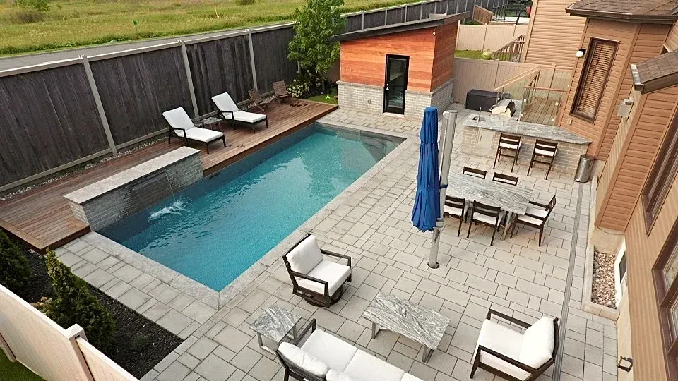 Mickelberry Hangout completed pool view 2