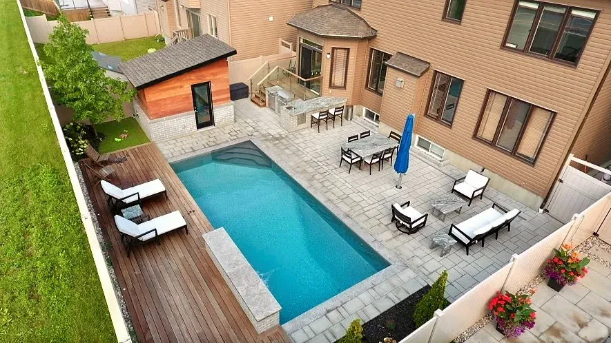 Mickelberry Hangout completed pool view 3
