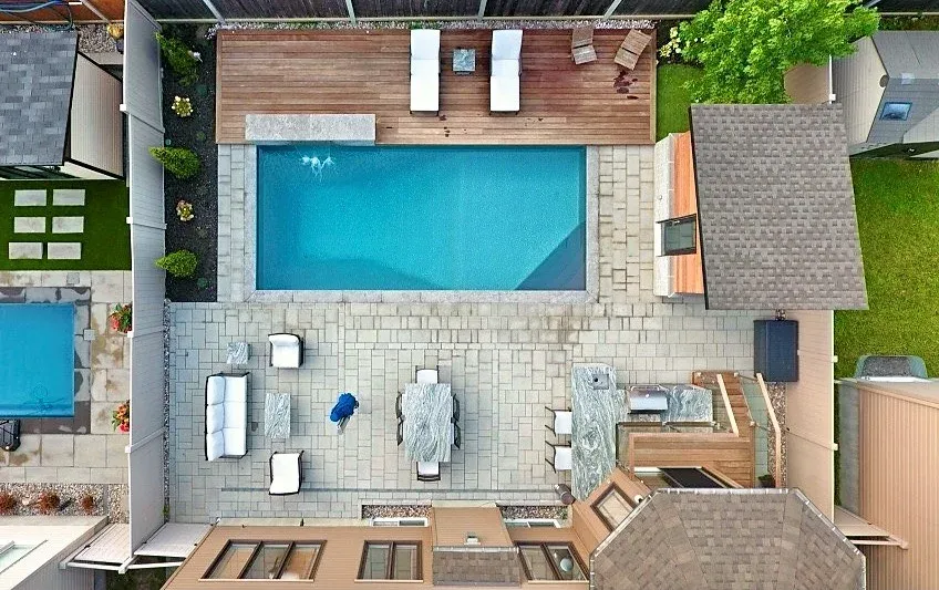 Mickelberry Hangout completed pool view 5