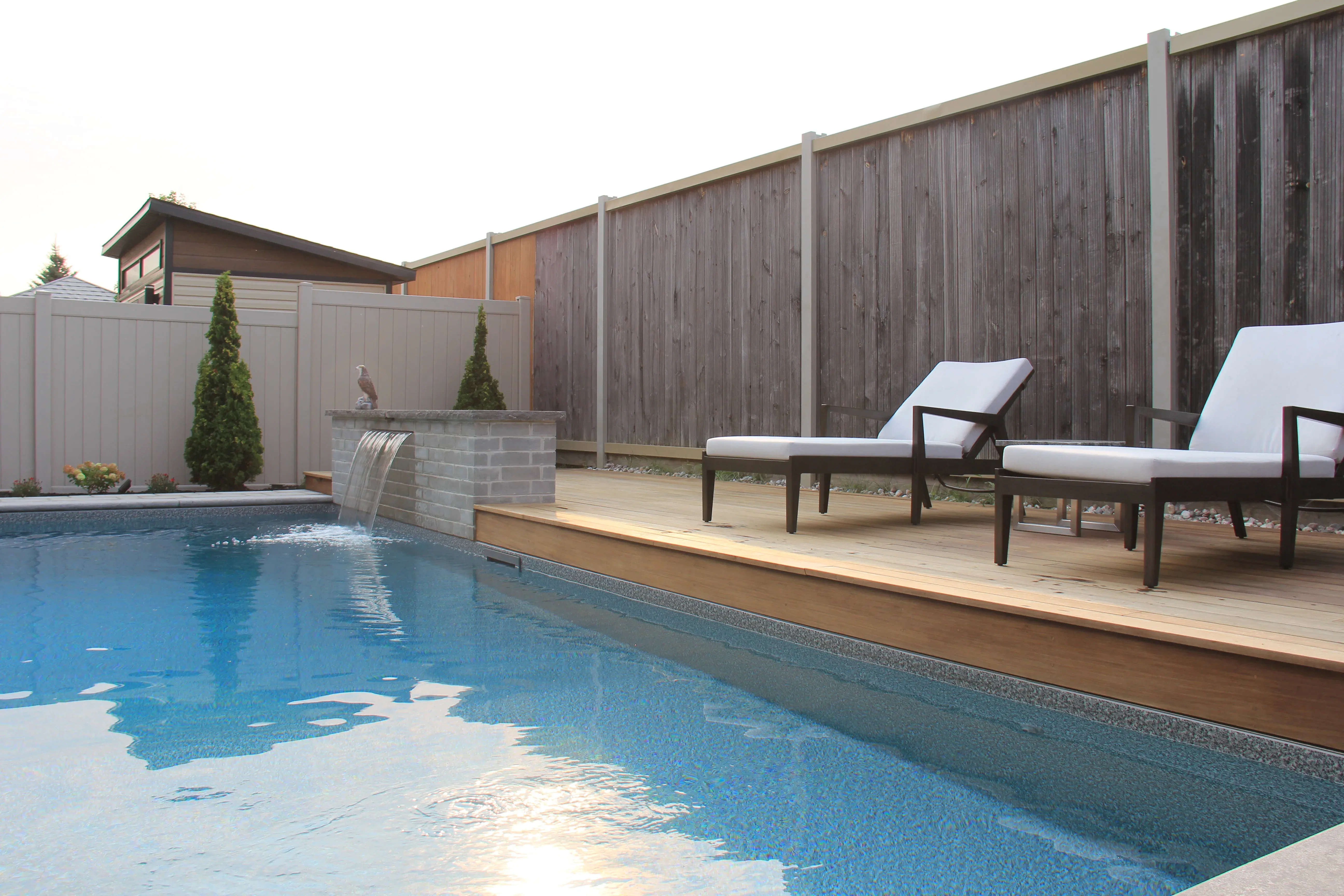 Mickelberry Hangout completed pool view 1