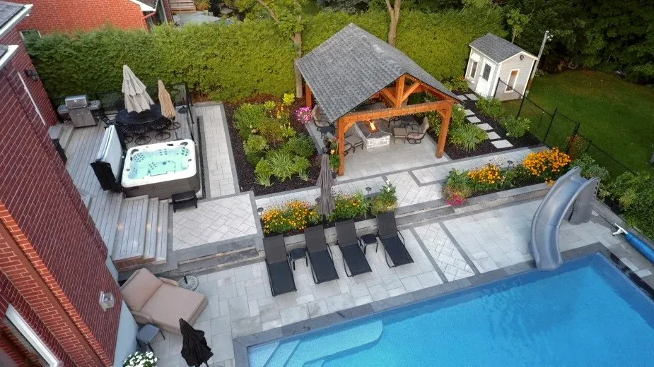 Rivercrest Escape completed pool view 3