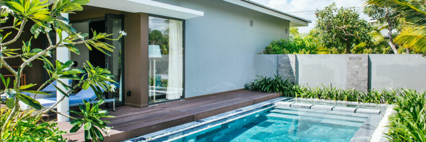 A Nice Side Pool beside the home on a nice summer day